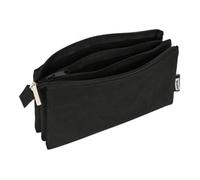 Trousse d'écolier - Safta - Noir - 22 x 12 x 3 cm - Polyester 300D - 3 Compartiments Noir