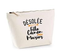 Trousse Désolée Cette Fille Canon va se marier | Pouch | Idée Pochette Toilette Maquillage Transport Cadeau Anniversaire Fête Original Famille Travail Départ Collègue Retraite