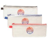 Trousse Dimensions : 33 cm X 13 cm) Transparent renforcé Tiger Tuff Bags Pochette de rangement pour sacs à chemises portefeuille résistant 300860 (Lot de 12)