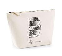Trousse Donovan Lettre Littérature | Pochette Toilette Maquillage | Idée Cadeau Prénom Livre Lecture Anniversaire Oncle Parrain Beau Papa Collègue Départ Retraite Noël