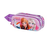 Trousse Double 3D - Disney La Reine des Neiges 2 (Frozen) Friends - Fuchsia - Taille Unique Rose