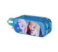 Disney La Reine des Neiges 2 (Frozen 2) Lovely-Trousse 3D Double, Turquoise, 22 x 9,5 cm