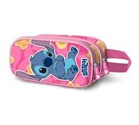 Trousse Double 3D - Disney Lilo et Stitch Cute - Rose - Taille Unique Rose G