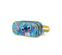 Trousse Double 3D - Disney Lilo et Stitch Hello - Bleu - Taille Unique