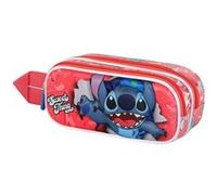 Disney Trousse Lilo et Stitch Thing 3D double Rose 22 x 9,5 cm