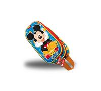Trousse Double 3D - Disney Mickey Mouse Glad - Bleu - Taille Unique Bleu