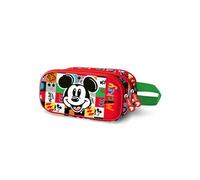 Disney Mickey Mouse Mood-Trousse 3D Double, Multicolore, 22 x 10 cm