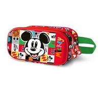 Disney Mickey Mouse Mood-Trousse 3D Double, Multicolore, 22 x 10 cm