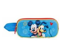 Trousse Double 3D - Disney Mickey Mouse Pluto - Bleu - Taille Unique Bleu G