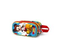 Trousse Double 3D - Disney Mickey Mouse Scooter - Bleu - Taille Unique