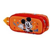 Trousse Double 3D - Disney Mickey Mouse Whisper - Orange - Taille Unique Orange G
