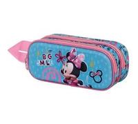 Trousse Double 3D - Disney Minnie Mouse Big Smile - Bleu - Taille Unique Bleu
