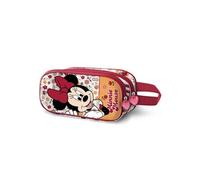 Trousse Double 3D - Disney Minnie Mouse Flowered - Rouge - Taille Unique