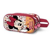 Trousse Double 3D - Disney Minnie Mouse Flowered - Rouge - Taille Unique Rouge