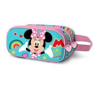 Disney Minnie Mouse Greet-Trousse 3D Double, Turquoise, 22 x 10 cm