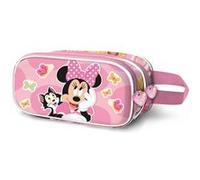 Disney Trousse double 3D Minnie Mouse Kitten – Rose – 22 x 10 cm – Taille unique