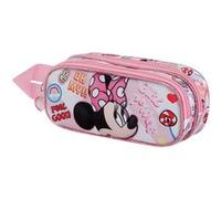 Disney Minnie Mouse Power-Trousse 3D Double, Rose, 22 x 9,5 cm