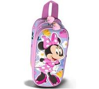 Disney Minnie Mouse Spring-Trousse 3D Double, Lilas, 22 x 9,5 cm