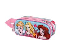 Trousse Double 3D - Disney Princesses Disney Adorable - Bleu - Taille Unique Bleu