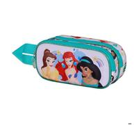 Disney Princesses Rainbows-Trousse 3D Double, Multicolore, 22 x 10 cm