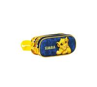 Trousse Double 3D - Disney Roi Lion Simba Rest - Bleu Foncé - Taille Unique
