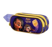 Trousse Double 3D - Disney Wish, Asha et la Bonne Étoile Star - Lilas - Taille Unique Lilas G