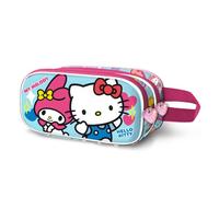 Karactermania Trousse double 3D Hello Kitty Friendship Bleu 22 x 10 cm