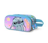 Trousse double 3D - KARACTERMANIA - Disney Lilo et Stitch Mischievous - Bleu - Taille unique - Double compartiment