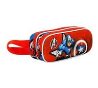 Trousse Double 3D - Marvel Captain America Gravity - Rouge - Taille Unique Rouge G