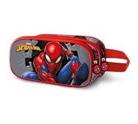 Trousse Double 3D - Marvel Spiderman Symbol - Gris - Taille Unique Gris G