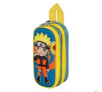 Naruto Peace-Trousse 3D Double, Multicolore, 22 x 9,5 cm