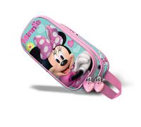 Trousse Double 3D Voyage Avion - Marvel Minnie Mouse Pose - Rose - 40x20x25cm Rose