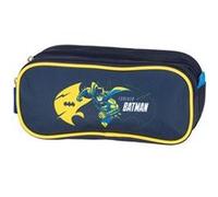 Trousse double Batman Forever - Rectangulaire - 2 compartiments - Bleu - Polyester Bleu