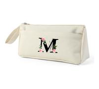 Trousse Double Compartiment E,Personnalisé De A À Z Avec Nom,Trousse Scolaire Simple,Moderne Et Élégante,Comme Cadeau Pour Les Enseignants,Les Élèves,Les Collègues,Les Soeurs.[B173]