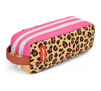 Trousse double compartiment Léopard