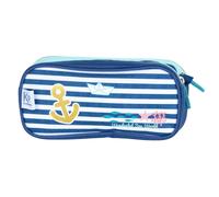 Trousse Double Compartiment Rectangulaire Kip Sea 22 Cm Bleu / Blanc / Bleu TU