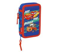 Trousse double Disney Pixar Cars 29pcs Safta