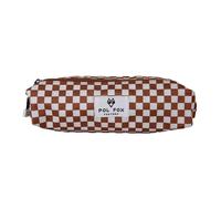 Trousse double enfant Pol Fox Skate Marron 22x8x6 cm