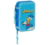 Trousse double enfant Safta Disney Donald Duck Bleu 12,5x4x19,5 cm