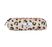 Trousse double fille Pol Fox Crush Rose 22x8x6 cm
