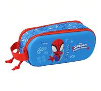 Trousse double Marvel 3D - Grande trousse en relief pour garçons et filles - Trousse double compartiment, design ludique et spacieux, 21 x 6 x 8 cm, idéale pour les sacs à dos - Livraison gratuite - L