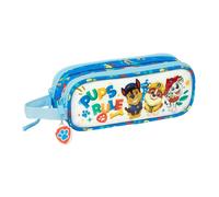 Trousse double multi-usages The Paw Patrol Pups rule Bleu 21 x 8 x 6 cm