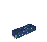 Trousse double - Tann's - Laura - 21 cm - Polyester recyclé - Bleu