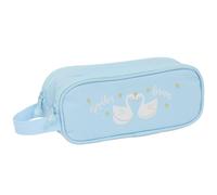 Trousse Double Zip Rectangulaire Cisnes 21 Cm ? Glowlab Bleu Clair TU