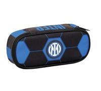Trousse école FC Inter ovale zip + stylo pailleté + porte-clés sifflet