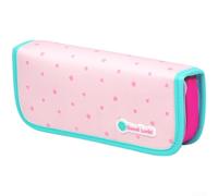 Trousse Écolier Grande Capacité 3 Zones Oxford(pink)