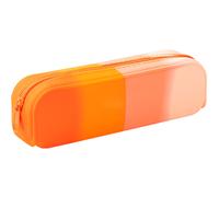 Trousse élégante en nylon imperméable et résistant, pochette à crayons stylée avec fermeture éclair robuste et fluide pour un rangement