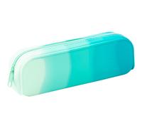 Trousse élégante en nylon imperméable et résistant, pochette à crayons stylée avec fermeture éclair robuste et fluide pour un rangement