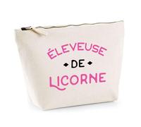 Trousse Éleveuse De Licorne | Pochette Toilette Maquillage | Idée Cadeau Petite Amie Copine Femme Parfaite Drôle Humour Original Anniversaire Amour Unique