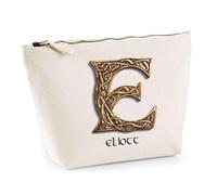 Trousse Eliott Lettre Viking | Pochette Toilette Maquillage | Idée Cadeau Prénom Motard Jeux de Rôle Vidéo Anniversaire Oncle Parrain Beau Papa Collègue Départ Retraite Noël